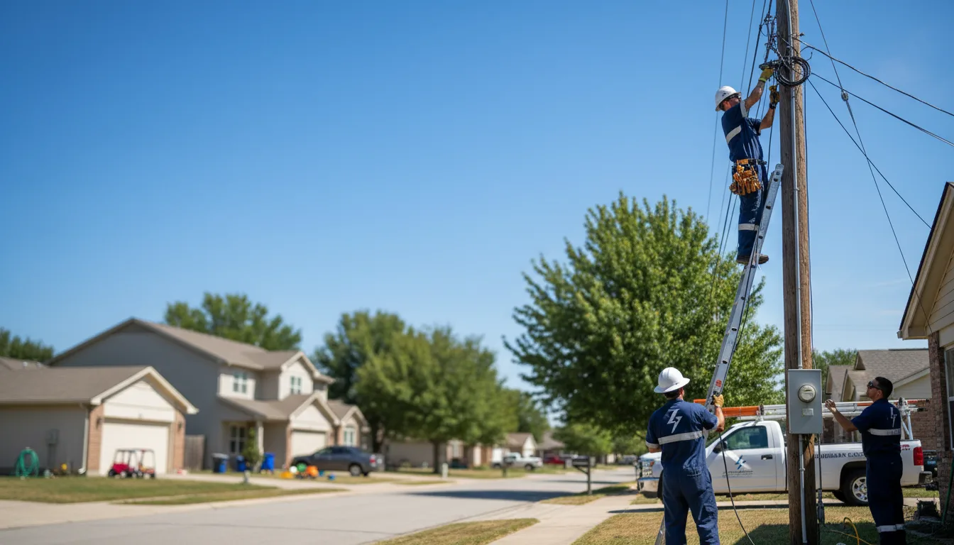 Residential electrician providing installation services in New Bedford, IL